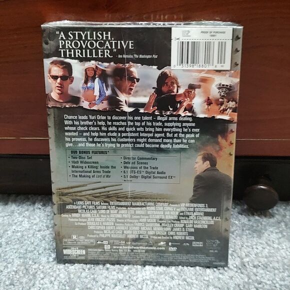 Lord of War 2 disc special edition DVD Nicolas Cage Jared Leto Ethan Hawke NEW - Picture 2 of 3